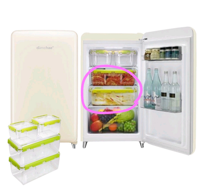 위니아 딤채 쁘띠 김치냉장고 김치통 8.6L 새것 1개 이미지