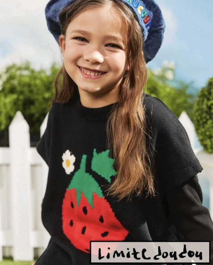 리미떼두두 딸기 니트 베스트 3XL 이미지