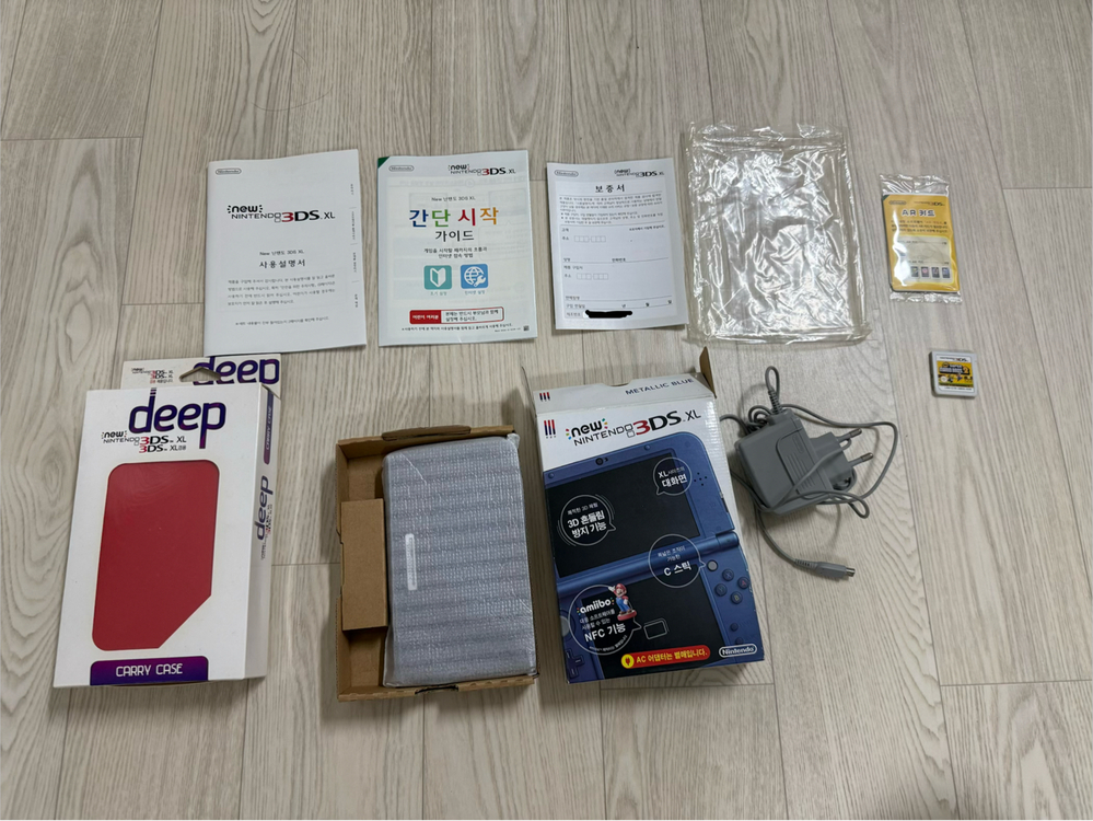 닌텐도 New 3DS XL 메탈릭 블루 뉴큰다수 소장용 판매 이미지