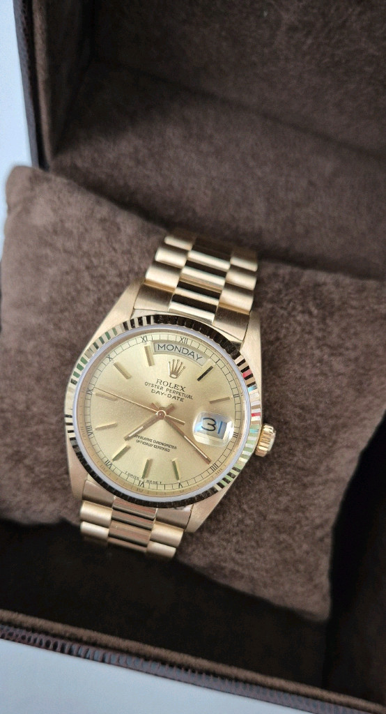 급매 특A급 올정품 롤렉스 정품 18038 금통 36mm 18K 오버홀 완료 상태좋아요 37.7돈 풀코 이미지