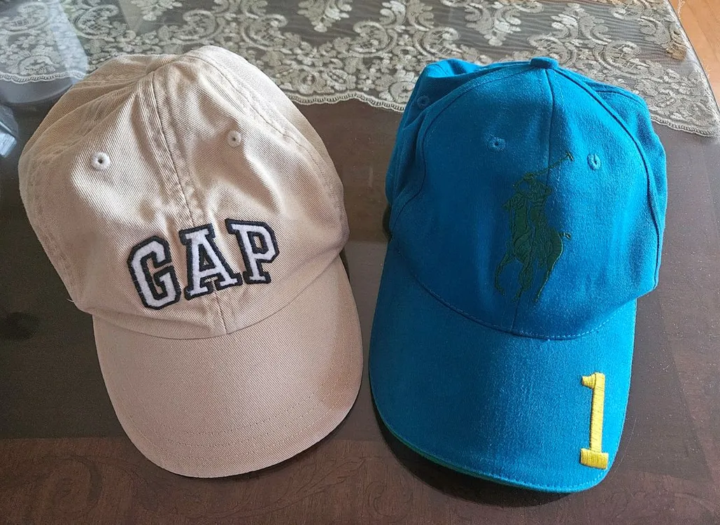 새상품 GAP 아동, 폴로 캡 모자 2개 이미지