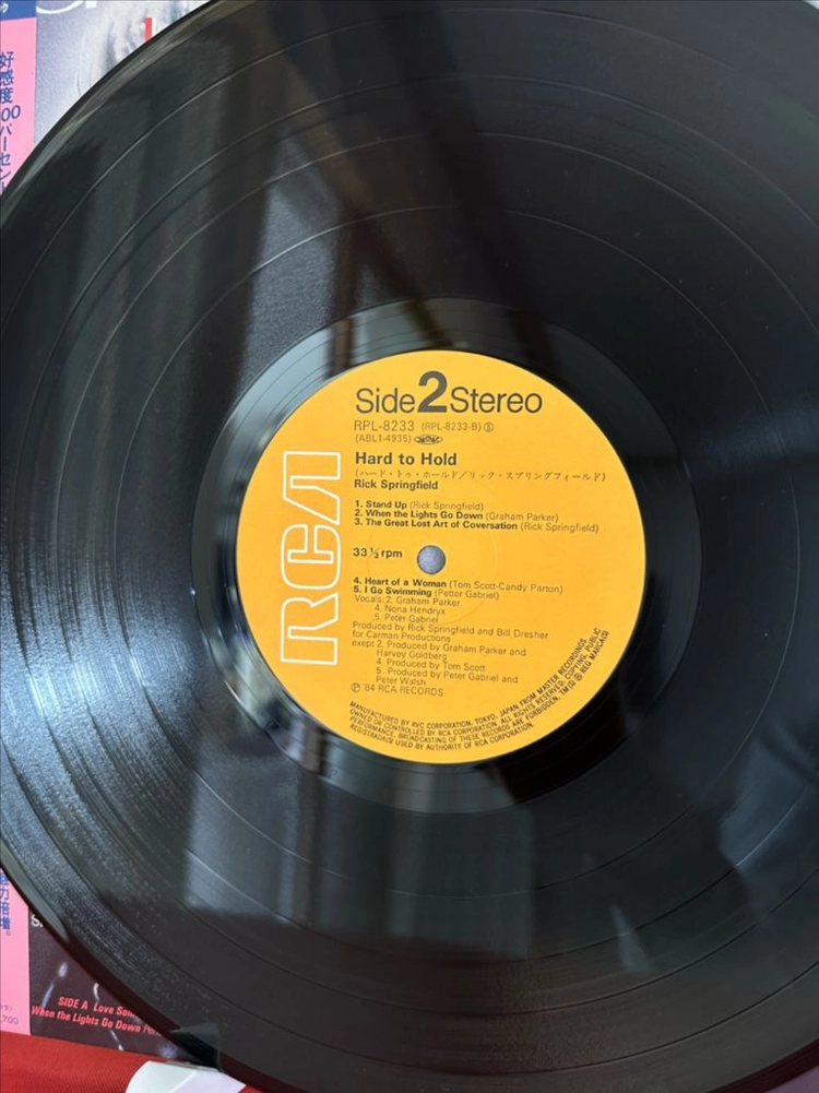 (락 팝 릭 스프링필드 8집 민트급)Rick Springfield LP 이미지