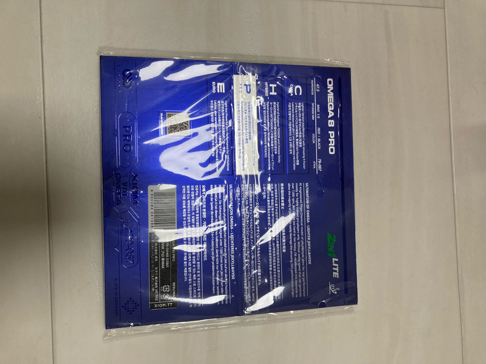 엑시옴 탁구 러버 오메가8 PRO 적색 max 이미지