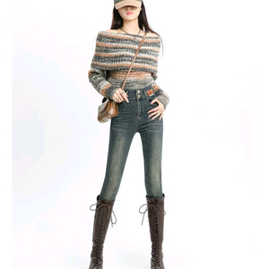 빈티지 워싱 여성 청바지(새상품) 이미지