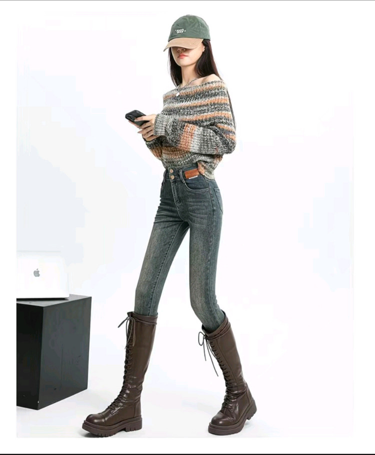 빈티지 워싱 여성 청바지(새상품) 이미지