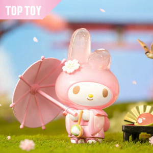 (미개봉)탑토이 산리오 벚꽃 화과자 사쿠라 피규어 마이멜로디 마멜 가챠 굿즈 이미지