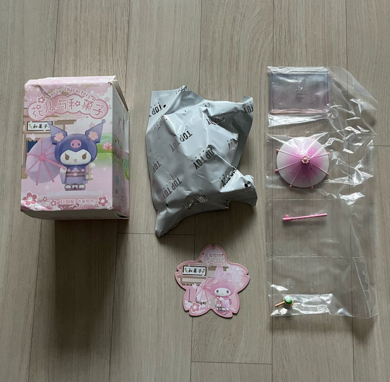 (미개봉)탑토이 산리오 벚꽃 화과자 사쿠라 피규어 마이멜로디 마멜 가챠 굿즈 이미지