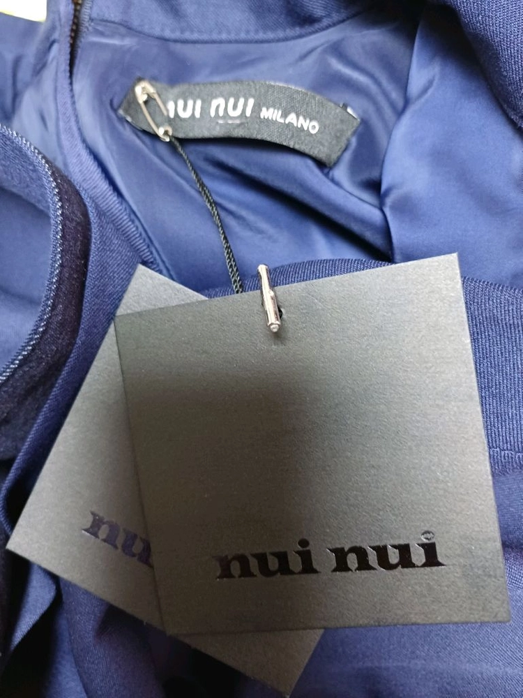 누이누이 nuinui밀라노 긴팔원피스 44~작은55 네이비남색원피스새상품 이미지