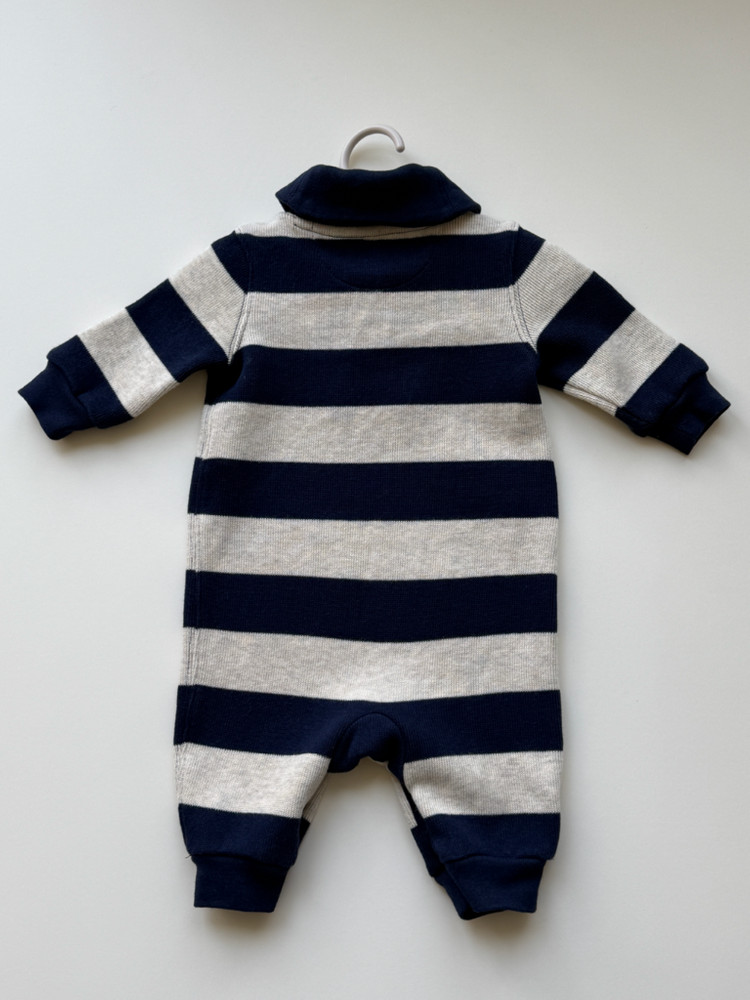 [상태좋음] 폴로베이비 프렌치 리브 코튼 숄 커버올 (신생아부터 가능) 이미지