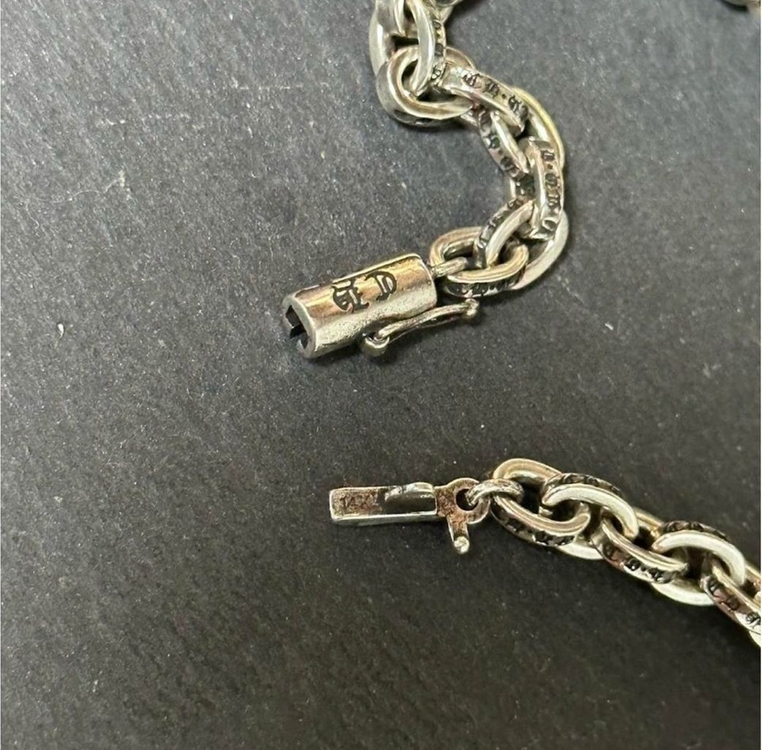 크롬하츠 페이퍼체인 목걸이+더블대거 팬던트 세트 이미지