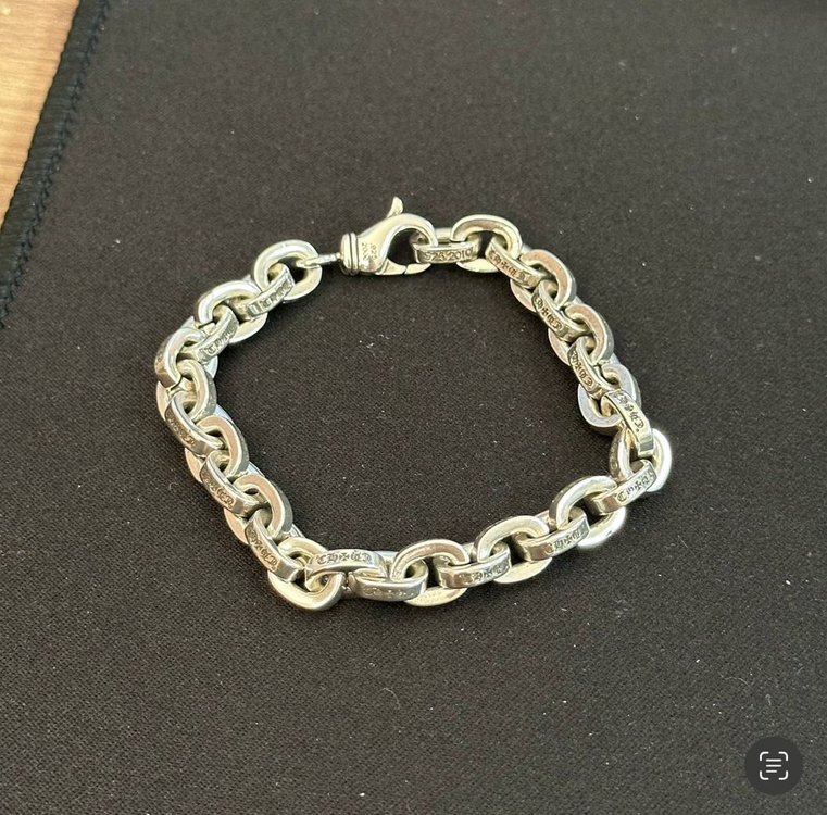 크롬하츠 페이퍼체인 라지 팔찌 20cm 새상품 이미지
