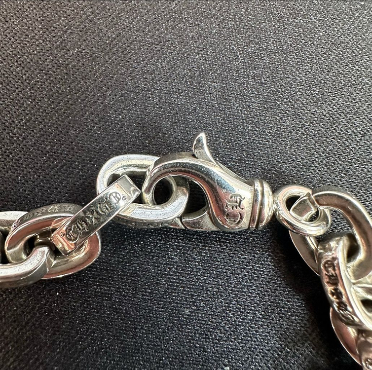 크롬하츠 페이퍼체인 라지 팔찌 20cm 새상품 이미지