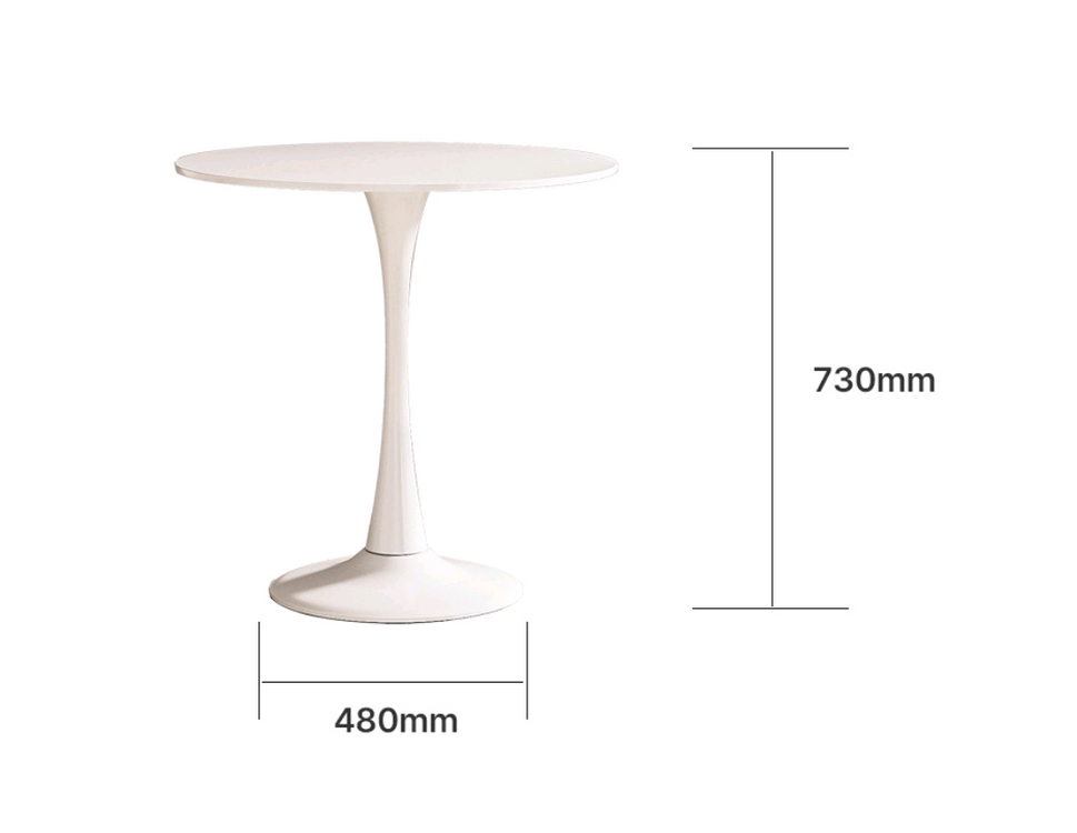 [최저가]원형 화이트 2인 4인 카페 식당 테이블 식탁 이미지