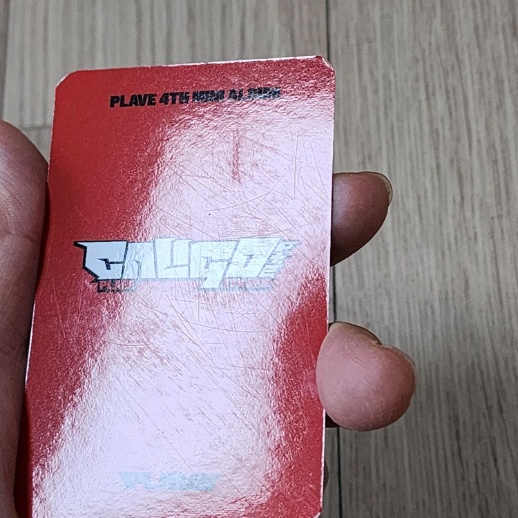 플레이브 칼리고2 한노아 올리브영 미공포 포토카드 포카 굿즈 팝니다 이미지