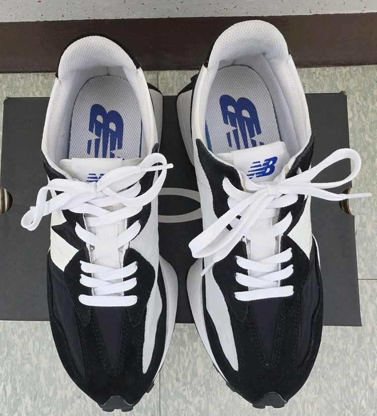 뉴발란스 327 블랙 남성용 데일리 운동화 스니커즈-265 이미지