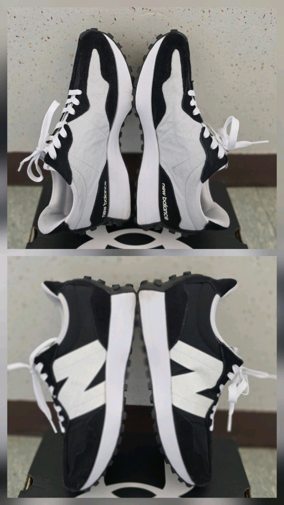 뉴발란스 327 블랙 남성용 데일리 운동화 스니커즈-265 이미지