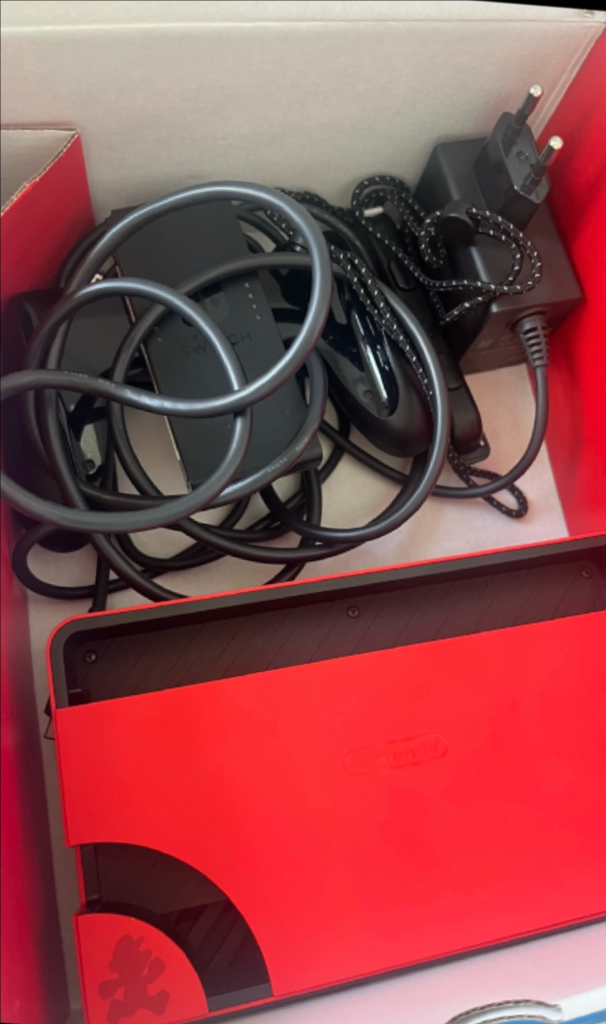 s급) 닌텐도 스위치 oled 마리오레드 풀박스 이미지