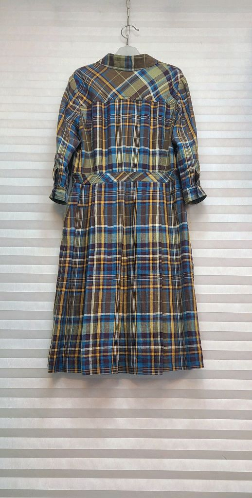 BCBG> 린넨100 체크 셔츠 원피스 이미지