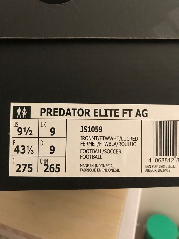아디다스 프레데터 엘리트 FT AG 275팝니다(교환가능) 이미지