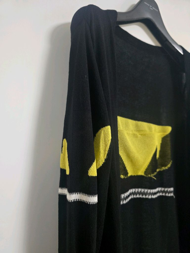 (새제품) 여름용 롱 가디건 프리사이즈 블랙 이미지