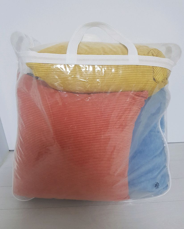 부드러운 코듀로이 쿠션 3개 세트 인테리어 소품 소파 쿠션 침대 쿠션 이미지
