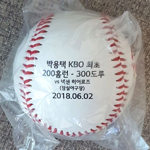 박용택 KBO 최초 200홈런-300도루 기념구, 야구공 이미지
