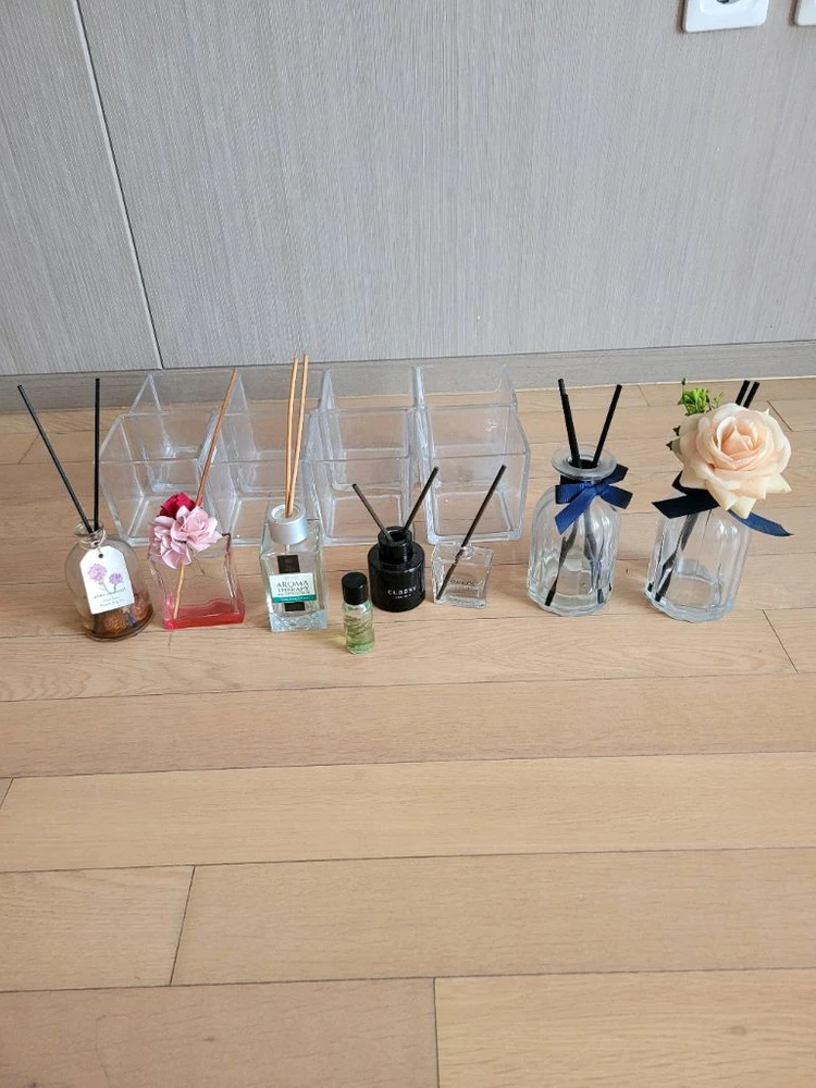 새상품 프랑프랑 아로마+디퓨져 공병+사각유리정리함 이미지