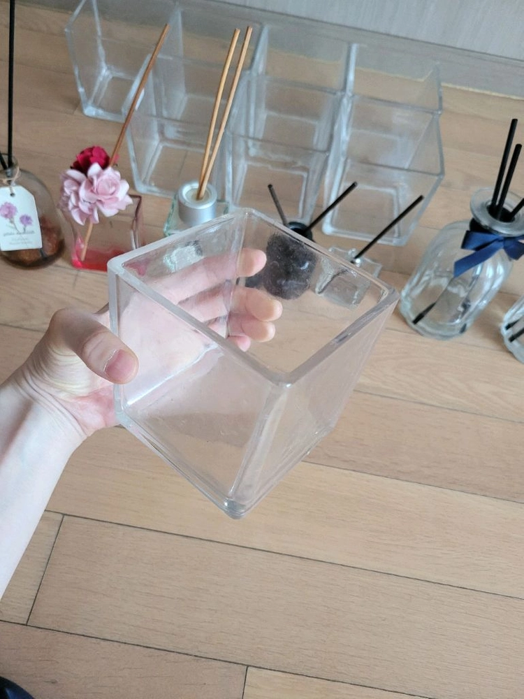 새상품 프랑프랑 아로마+디퓨져 공병+사각유리정리함 이미지