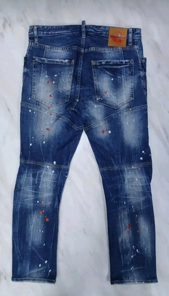 [정품 남성용 48 32~33인찌) 디스쿼어드2 바이커진 청바지 바지 (아미리 발망 크롬하츠 에디하디 머큐리) 이미지