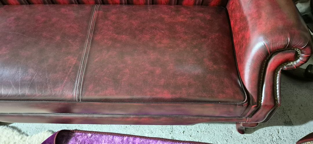 체스터필드 이태리 전체 천연 가죽 4인+1인 소파 이미지