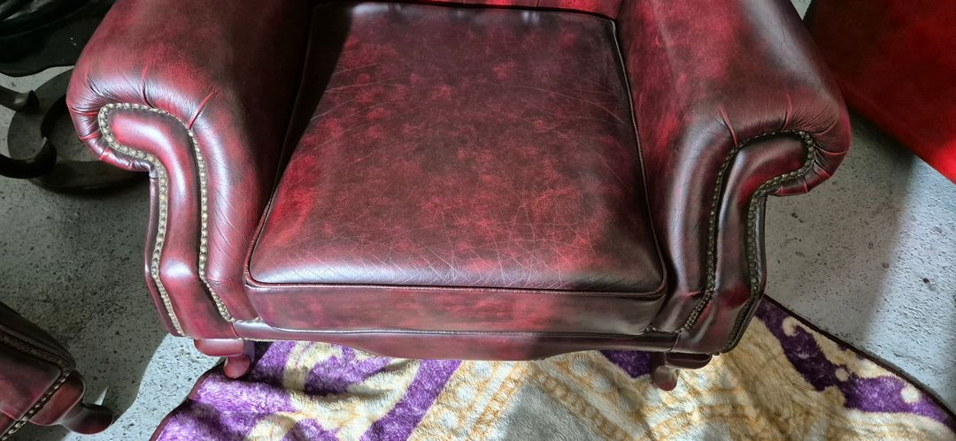 체스터필드 이태리 전체 천연 가죽 4인+1인 소파 이미지