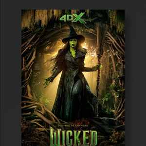 위키드 포굿 CGV 4DX 포스터 씨지브이 포디엑스 엘파바 특별관 영화 특전 굿즈 이미지