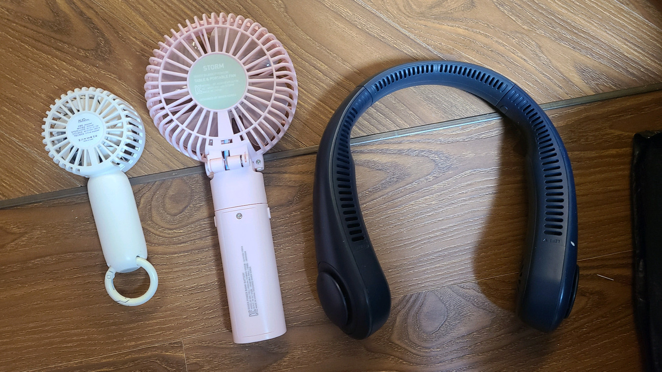 휴대용선풍기,손풍기 이미지