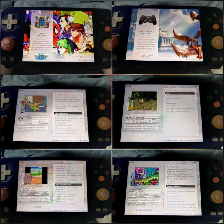 레트로 휴대용 게임기 RG 476H 세트 이미지