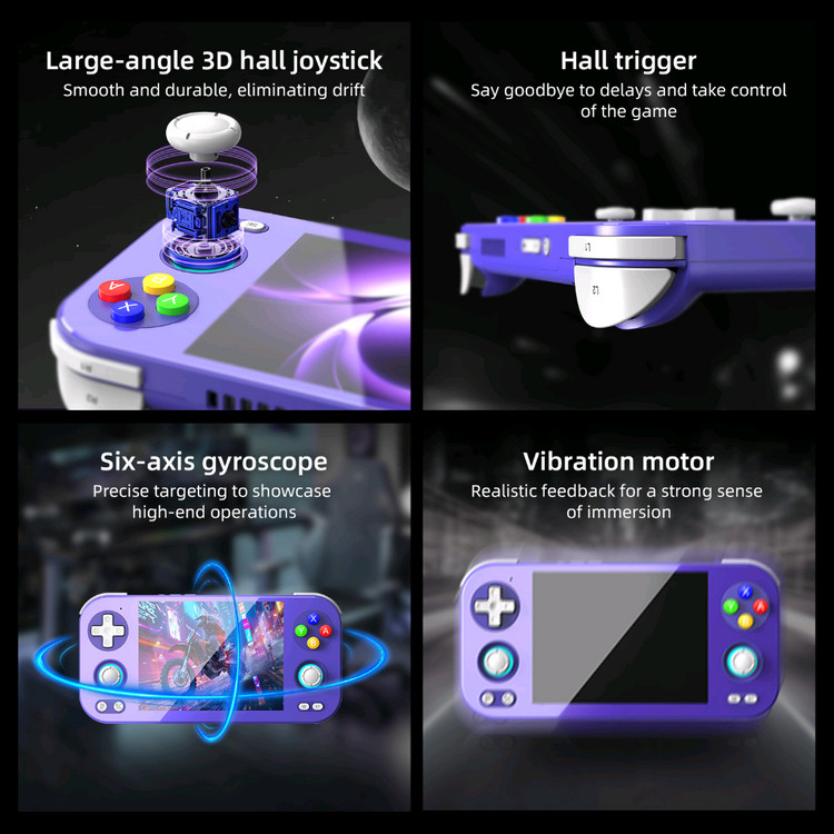 레트로 휴대용 게임기 RG 476H 세트 이미지