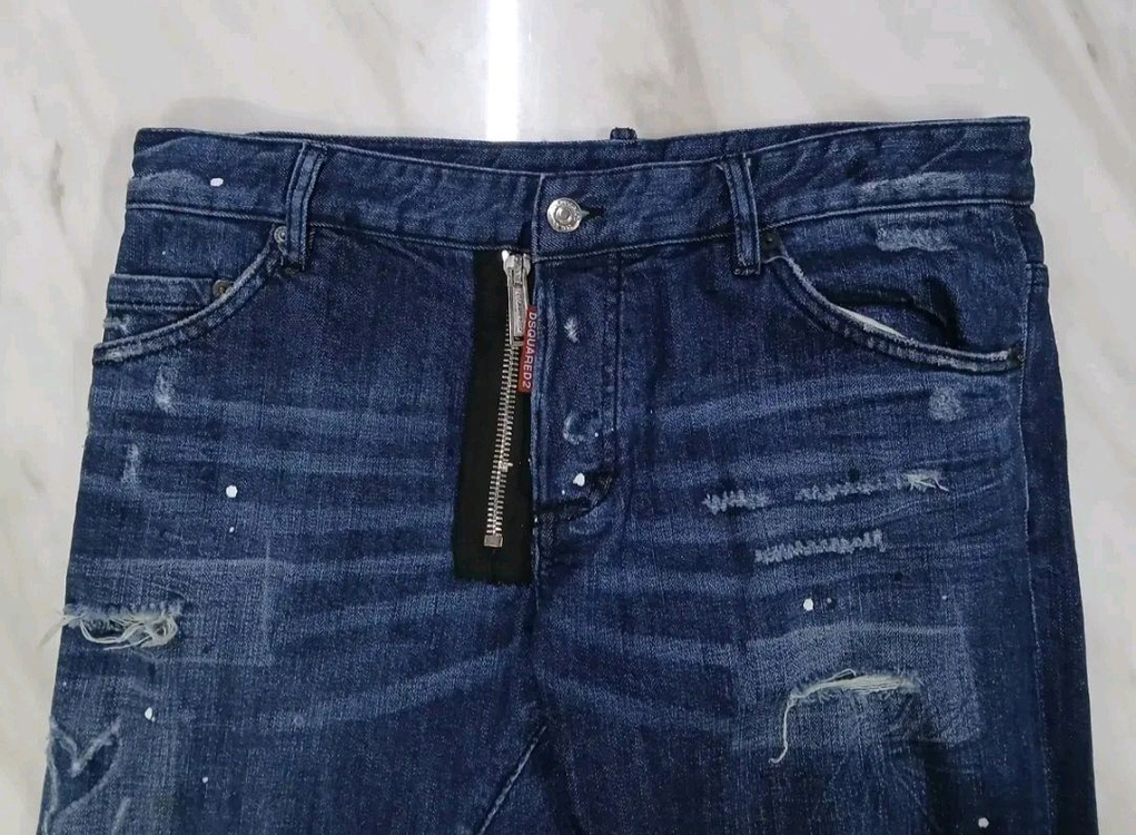 [정품 남성 50 34~35인찌] 디스쿼어드2 바이커진 청바지 바지 (아미리 발망 크롬하츠 에디하디 머큐리) 이미지