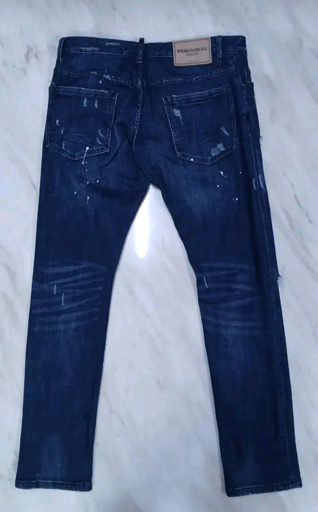 [정품 남성 50 34~35인찌] 디스쿼어드2 바이커진 청바지 바지 (아미리 발망 크롬하츠 에디하디 머큐리) 이미지