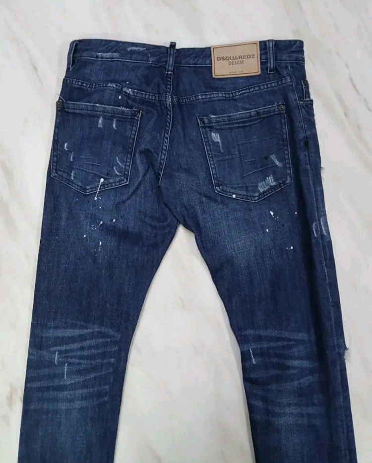 [정품 남성 50 34~35인찌] 디스쿼어드2 바이커진 청바지 바지 (아미리 발망 크롬하츠 에디하디 머큐리) 이미지