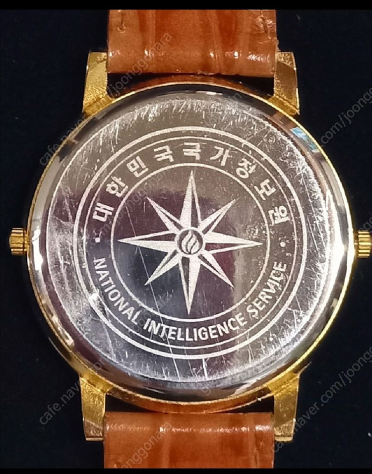 국정원 절대시계 듀얼 남자시계 금장 미사용 이미지