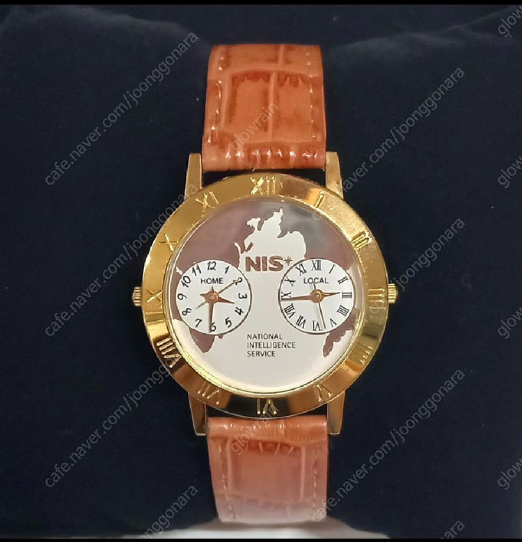 국정원 절대시계 듀얼 남자시계 금장 미사용 이미지