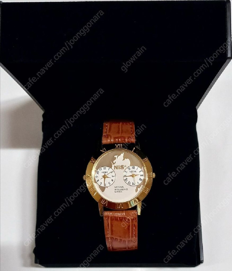국정원 절대시계 듀얼 남자시계 금장 미사용 이미지