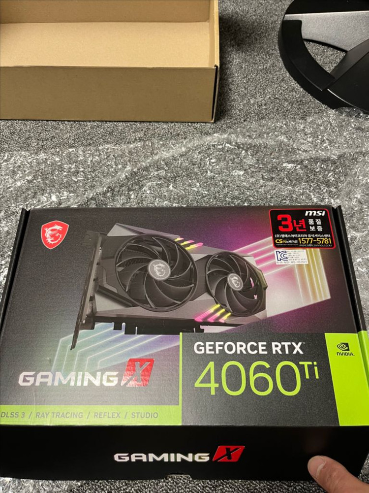MSI 게이밍 4060TI 8기가 팝니다 이미지
