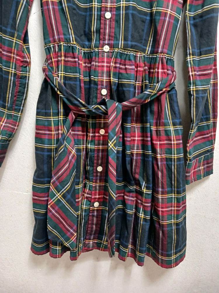 폴로 키즈 여아 체크 벨티드 원피스 사이즈 10 이미지