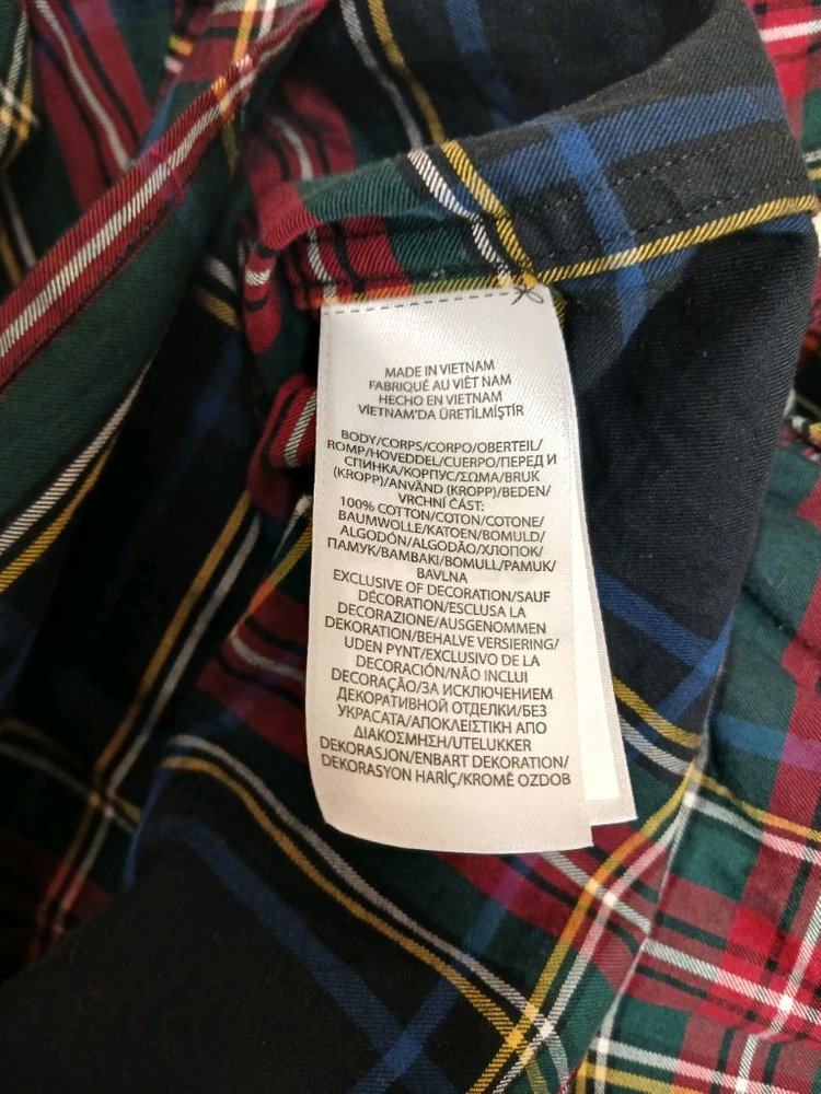 폴로 키즈 여아 체크 벨티드 원피스 사이즈 10 이미지