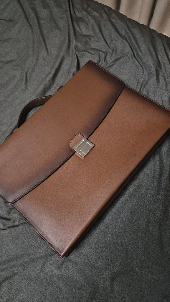 [풀구성]몽블랑 마이스터스튁 스푸마토 싱글거싯 브리프케이스 서류가방 이미지