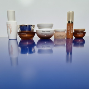 백화점용/설화수샘플 순행클렌징오일50ml/ 설화수순행클렌징폼50ml/ 여윤팩35ml 옥용팩35ml 지일비누 진생비누 이미지