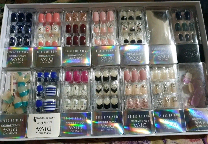 데싱디바 매직프레스 슬림핏 네일팁 세트 사진다 보세요 이미지