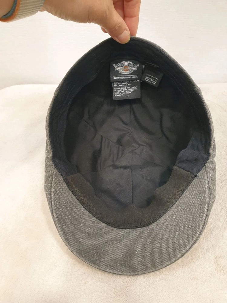 할리데이비슨 남성 그레이 헌팅캡 L 이미지