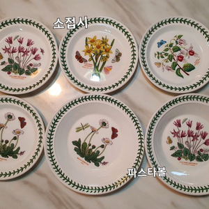 빈티지 영국포트메리온 소접시4파스타볼2개일괄 이미지