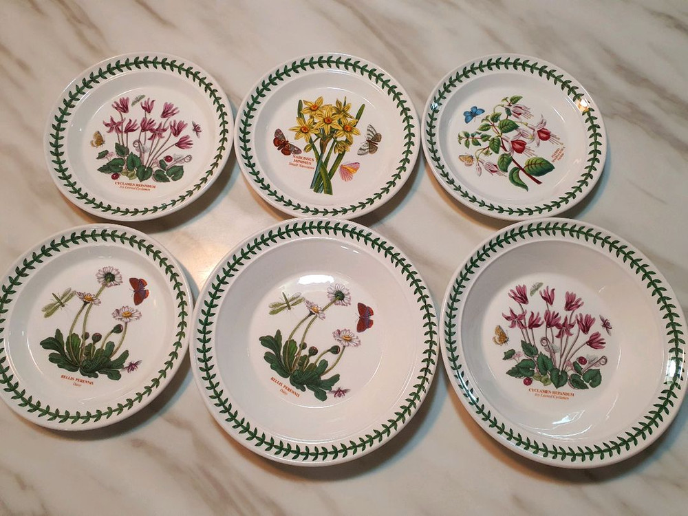 빈티지 영국포트메리온 소접시4파스타볼2개일괄 이미지